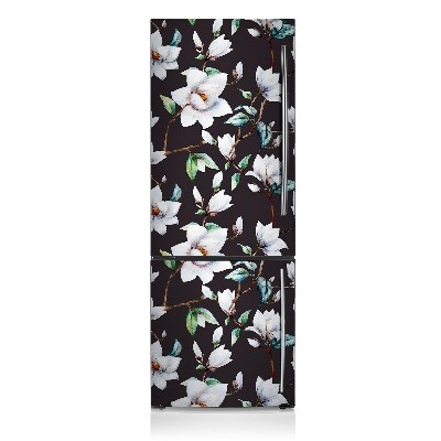 Magnetiskt kylskåp skydd Målade blommor