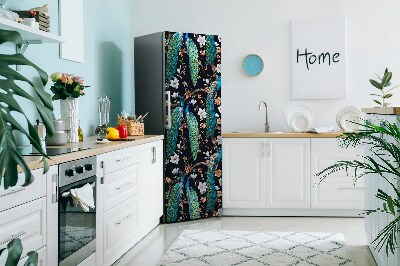 Magnetiskt kylskåp skydd Påfågel