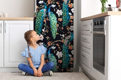 Magnetiskt kylskåp skydd Påfågel