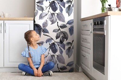 Magnetiskt kylskåpsöverdrag Grå grenar