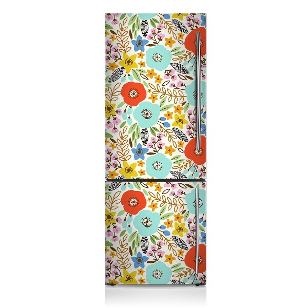 Magnetiskt kylskåp skydd Ängsblommor