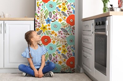 Magnetiskt kylskåp skydd Ängsblommor