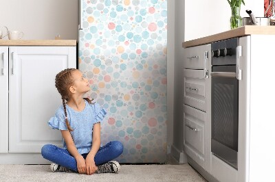 Magnetiskt kylskåp skydd Pastellprickar