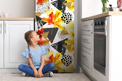 Magnetiskt kylskåpsöverdrag Geometrisk triangel
