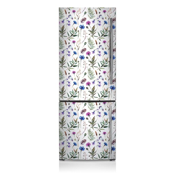 Magnetiskt kylskåpsöverdrag Blommor från ängen