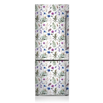 Magnetiskt kylskåpsöverdrag Blommor från ängen