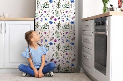 Magnetiskt kylskåpsöverdrag Blommor från ängen