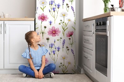 Magnetiskt kylskåpsöverdrag Fält av tusenskönor