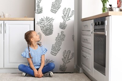Magnetiskt kylskåpsöverdrag Mexikansk kaktus