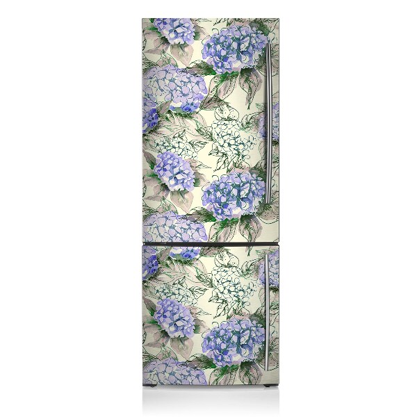 Magnetiskt kylskåpsöverdrag Hortensia