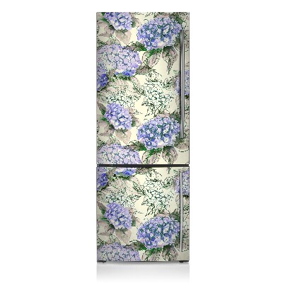 Magnetiskt kylskåpsöverdrag Hortensia