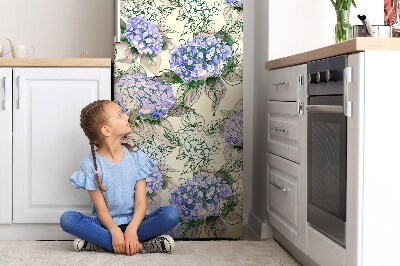 Magnetiskt kylskåpsöverdrag Hortensia