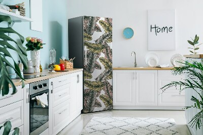 Magnetiskt kylskåpsöverdrag Bananlöv