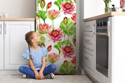 Magnetiskt kylskåp skydd Blomma lotusblomma