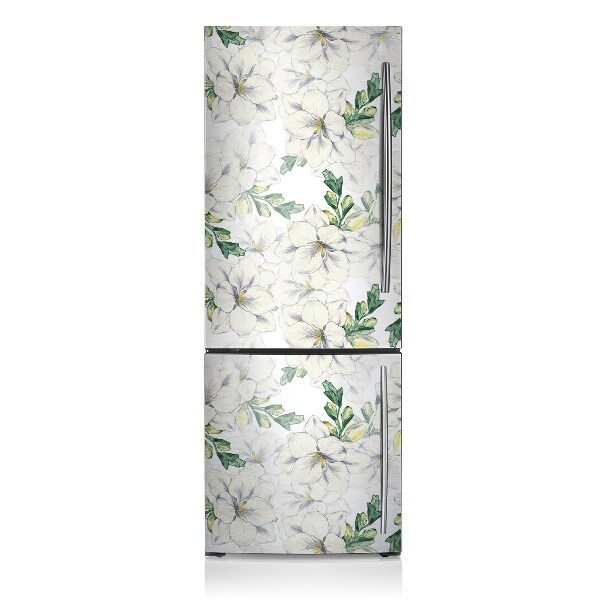 Magnetiskt kylskåpsöverdrag Freesia blommor