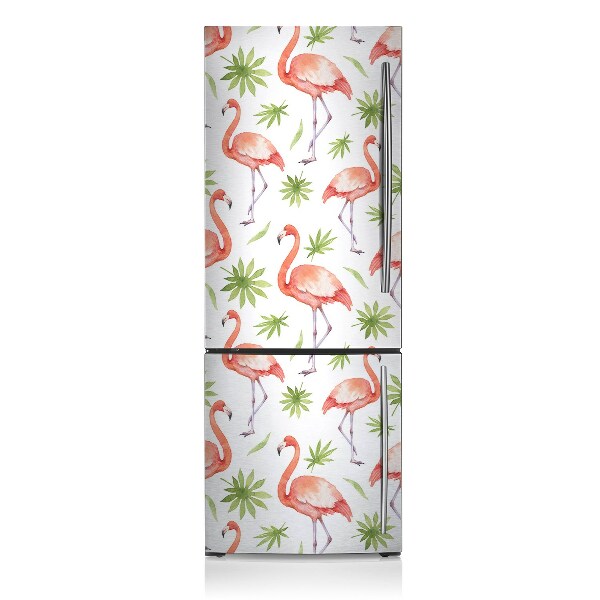 Magnetiskt kylskåp skydd Flamingos