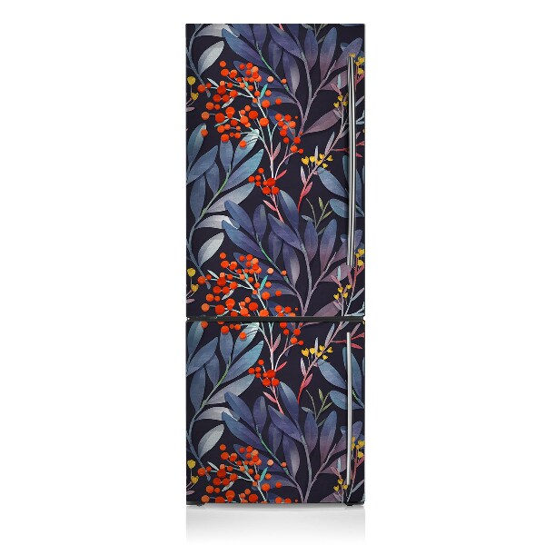 Magnetiskt kylskåp skydd Grafiska blommor