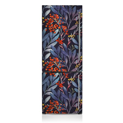 Magnetiskt kylskåp skydd Grafiska blommor