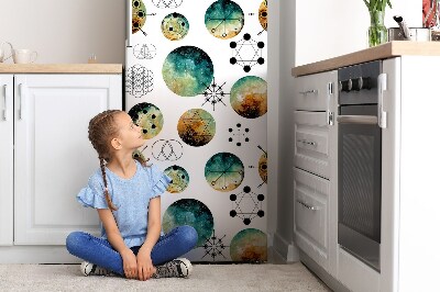 Magnetiskt kylskåp skydd Galaktiskt mönster