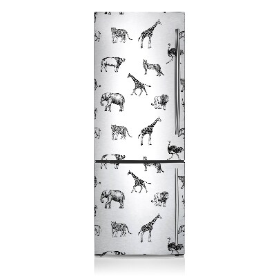 Magnetiskt kylskåpsöverdrag Safari