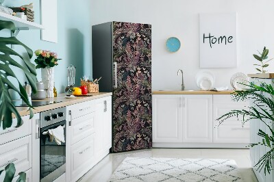 Magnetiskt kylskåp skydd Fåglar och löv