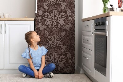 Magnetiskt kylskåpsöverdrag Damast stilmönster