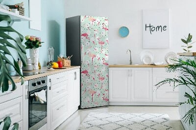 Magnetiskt kylskåp skydd Flamingos