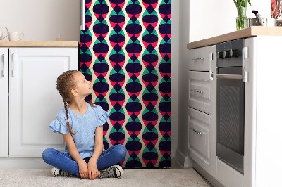 Magnetiskt kylskåpsöverdrag Färgglada mönster