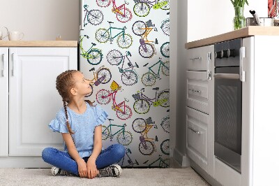 Magnetiskt kylskåpsöverdrag Cykelstad