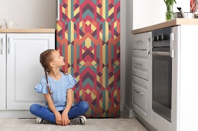 Magnetiskt kylskåpsöverdrag Färgglada linjer