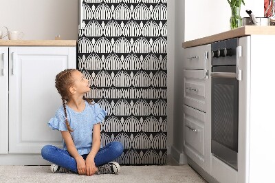 Magnetiskt kylskåpsöverdrag Retro mönster