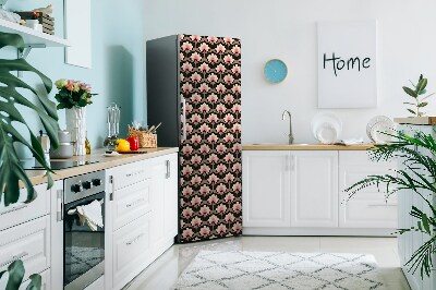 Magnetiskt kylskåp skydd Blommönster