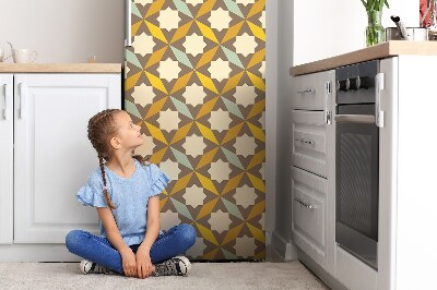 Magnetiskt kylskåpsöverdrag Retro mönster