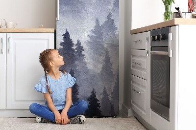 Magnetiskt kylskåp skydd Skogsskog