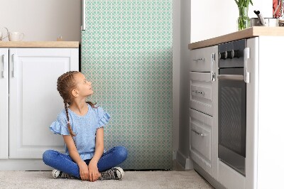 Magnetiskt kylskåpsöverdrag Vitt och blått