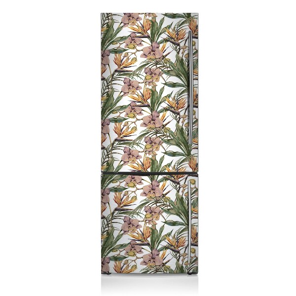 Magnetiskt kylskåpsöverdrag Botaniska blad