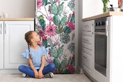Magnetiskt kylskåpsöverdrag Exotiska kaktusar