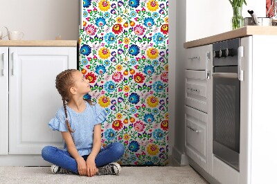 Magnetiskt kylskåpsöverdrag folkkonst