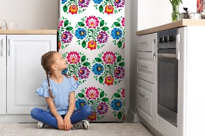 Magnetiskt kylskåp skydd Blommor i blommig stil