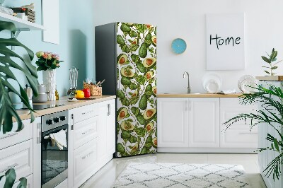 Magnetiskt kylskåpsöverdrag En avokado