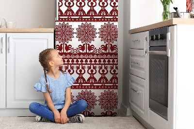 Magnetiskt kylskåp skydd Röda folkmönster