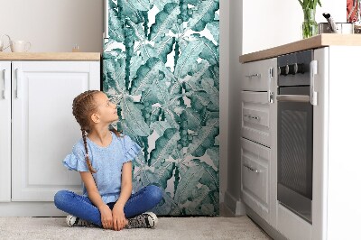 Magnetiskt kylskåpsöverdrag Bananlöv