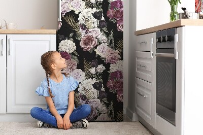 Magnetiskt kylskåpsöverdrag Romantiska blommor