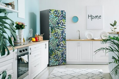 Magnetiskt kylskåpsöverdrag Exotiska löv