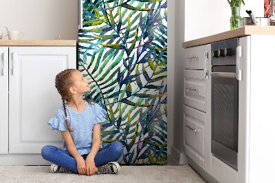 Magnetiskt kylskåpsöverdrag Exotiska löv