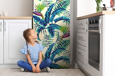 Magnetiskt kylskåp skydd Tropisk bild