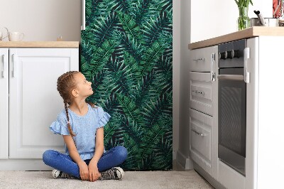 Magnetiskt kylskåpsöverdrag Tropiska löv