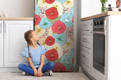 Magnetiskt kylskåpsöverdrag Blommönster