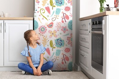 Magnetiskt kylskåp skydd Färgglada mönster