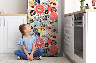 Magnetiskt kylskåp skydd Blommönster